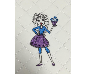 ADVENTSKALENDER 14. Dezember - Stickserie Cupcakes Girl